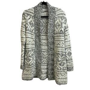 BB Dakota Chunky Open Star is Warm Eyelash Cardigan Women's Small Soft Cottage